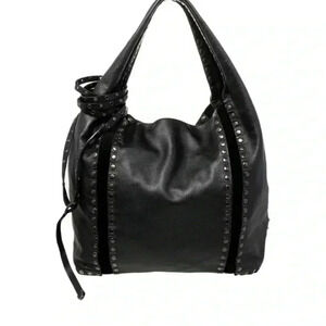 Jimmy Choo Black Studded Shoulder Bag